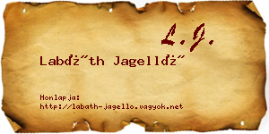 Labáth Jagelló névjegykártya